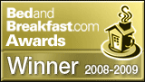 Best of BedandBreakfast.com Award winner, 2008-2009